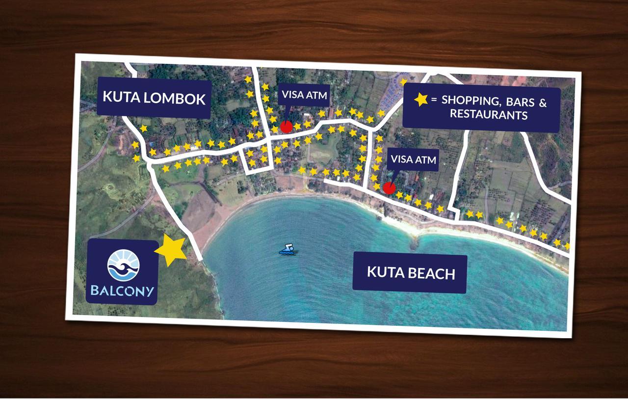 Balcony Ocean View Villas Kuta  Exterior foto